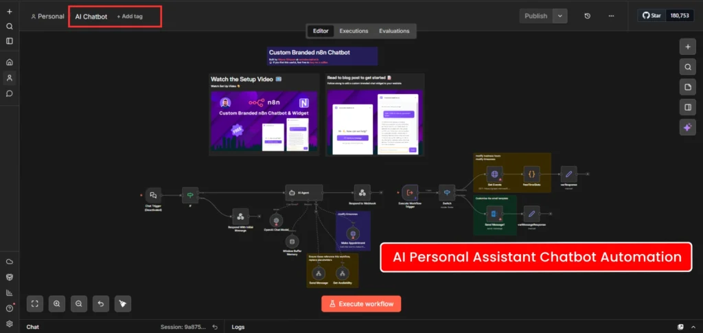 AI Chatbot Personal Assistant Automation