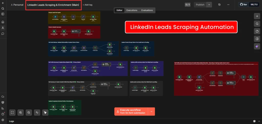 Linkedin Leads and Data Scraping N8N Automation