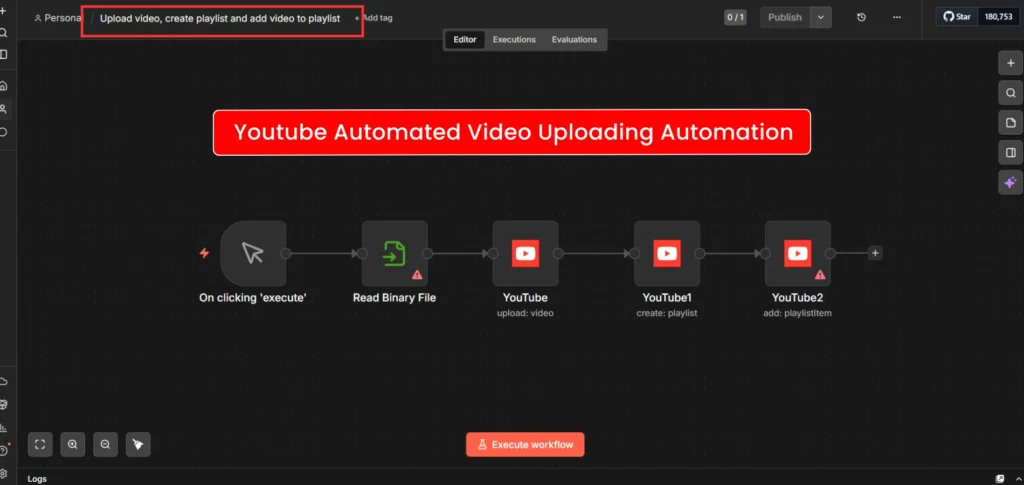 Youtube Automated Video Uploading N8N Automation